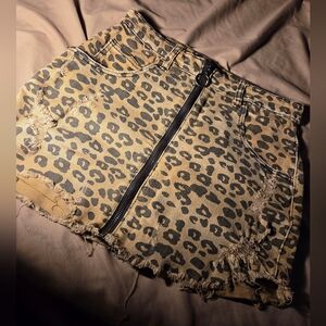 Leopard Print Skirt